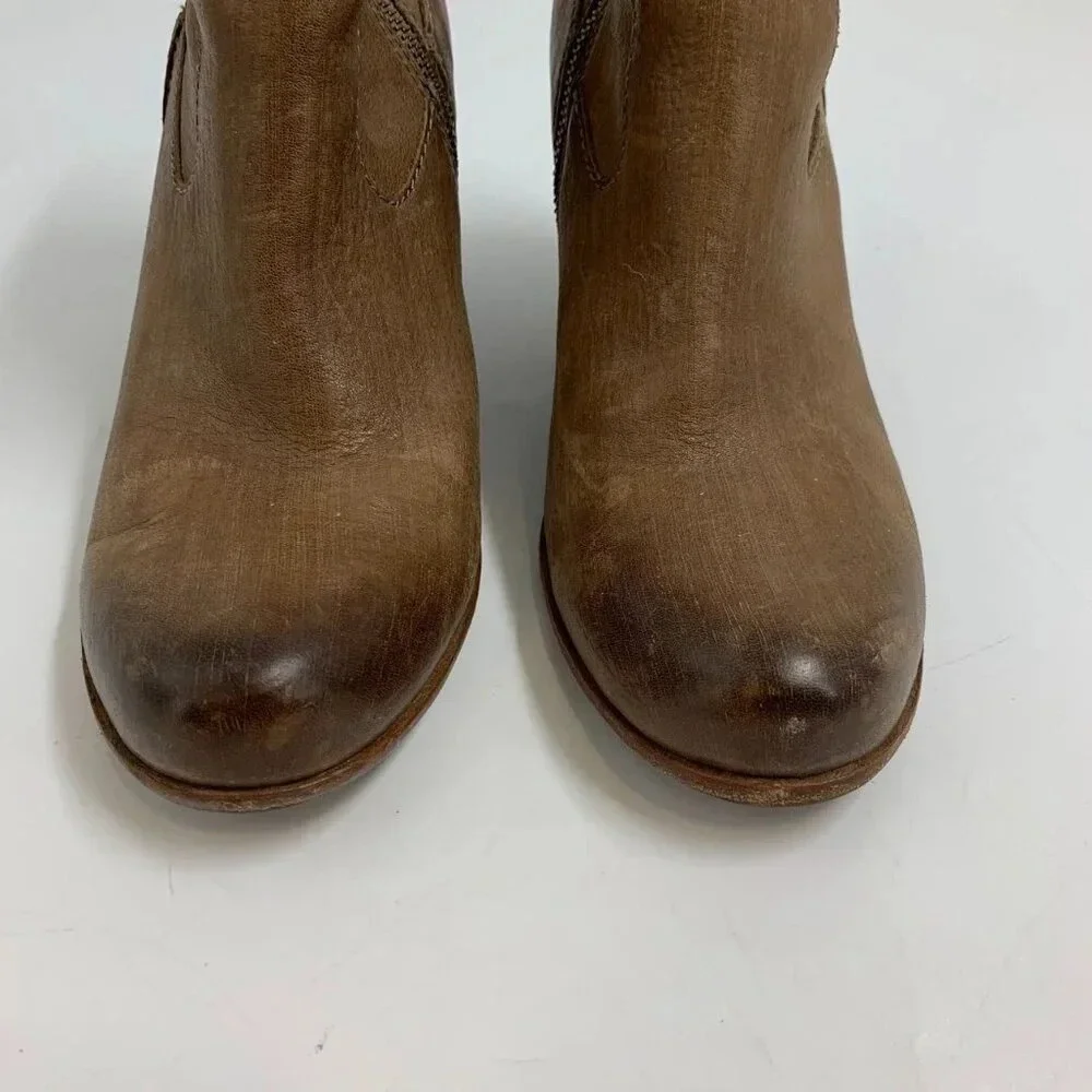 Kork Ease Women's Michelle Leather Side‎ Zip Wedge Bootie Size 8.5